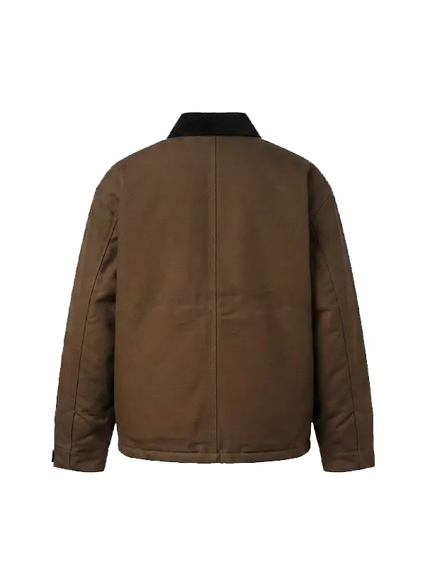 Carhartt WIP Quentin Canvas Brown Workwear Jacket - Image 2