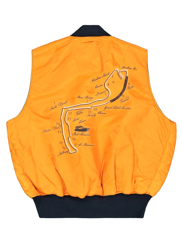 Formula 1 Monaco Grand Prix Orange MA-1 Flight Vest Recreation - Image 2