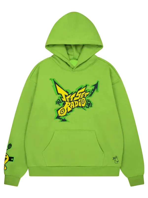 Jet Set Radio Green Pullover Hoodie
