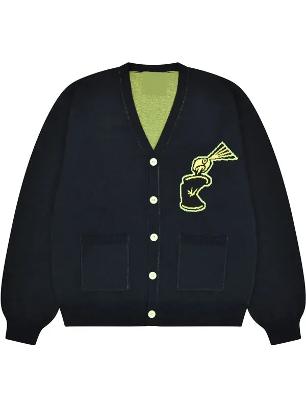 Jet Set Radio Black Oversized Cardigan