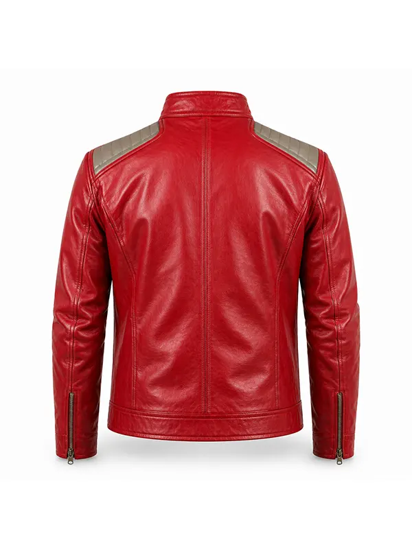 Michael Jackson 2026 Red Leather Jacket - Image 2