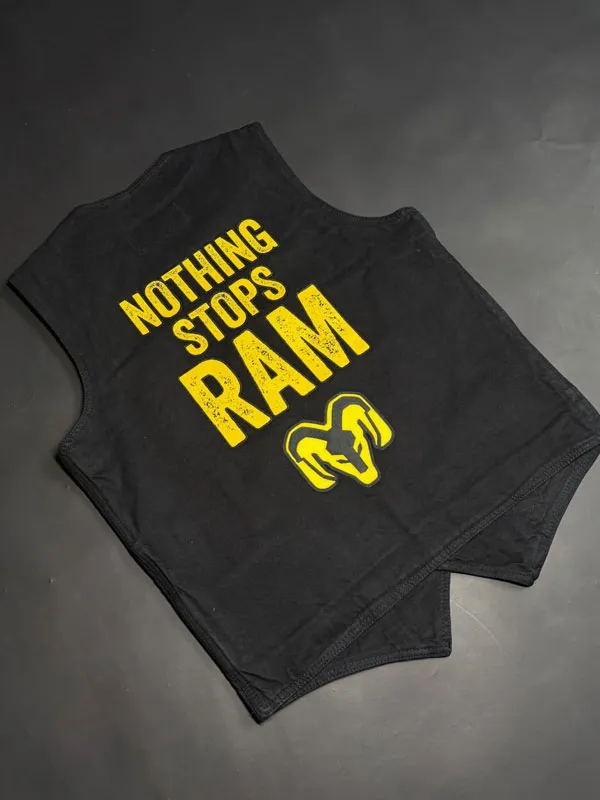 NASCAR Mamba Smith Inspired Black Cotton Vest Recreation - Image 2