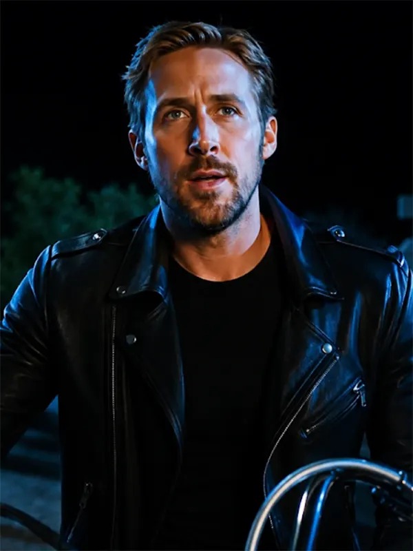 Ghost Rider Ryan Gosling Black Leather Jacket