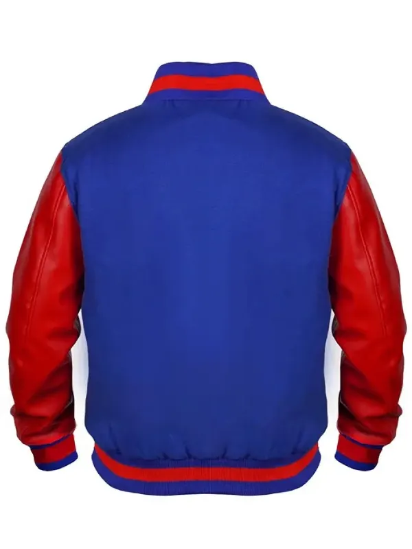 The Muppets Rizzo The Rat Blue and Red Varsity Jacket - Image 2