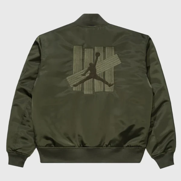 UNDEFEATED x Air Jordan MA-1 Olive Green Bomber Jacket - Image 2