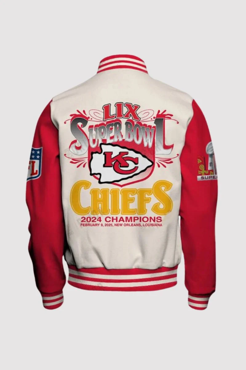 Kansas City Chiefs Super Bowl LIX 2025 Champions Varsity Jacket - Image 2