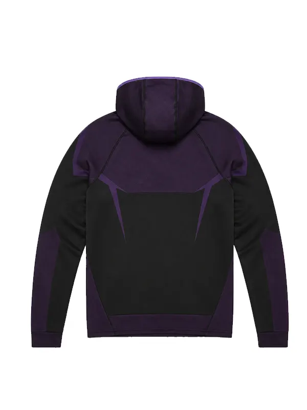 Gymshark Onyx 5.0 Seamless Quarter-Zip Hoodie - Dark Purple / Black - Image 2