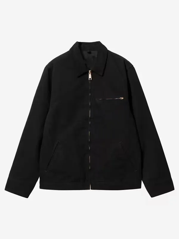 Flat lay front view of Boulevard Christian Checa Black Cotton Jacket