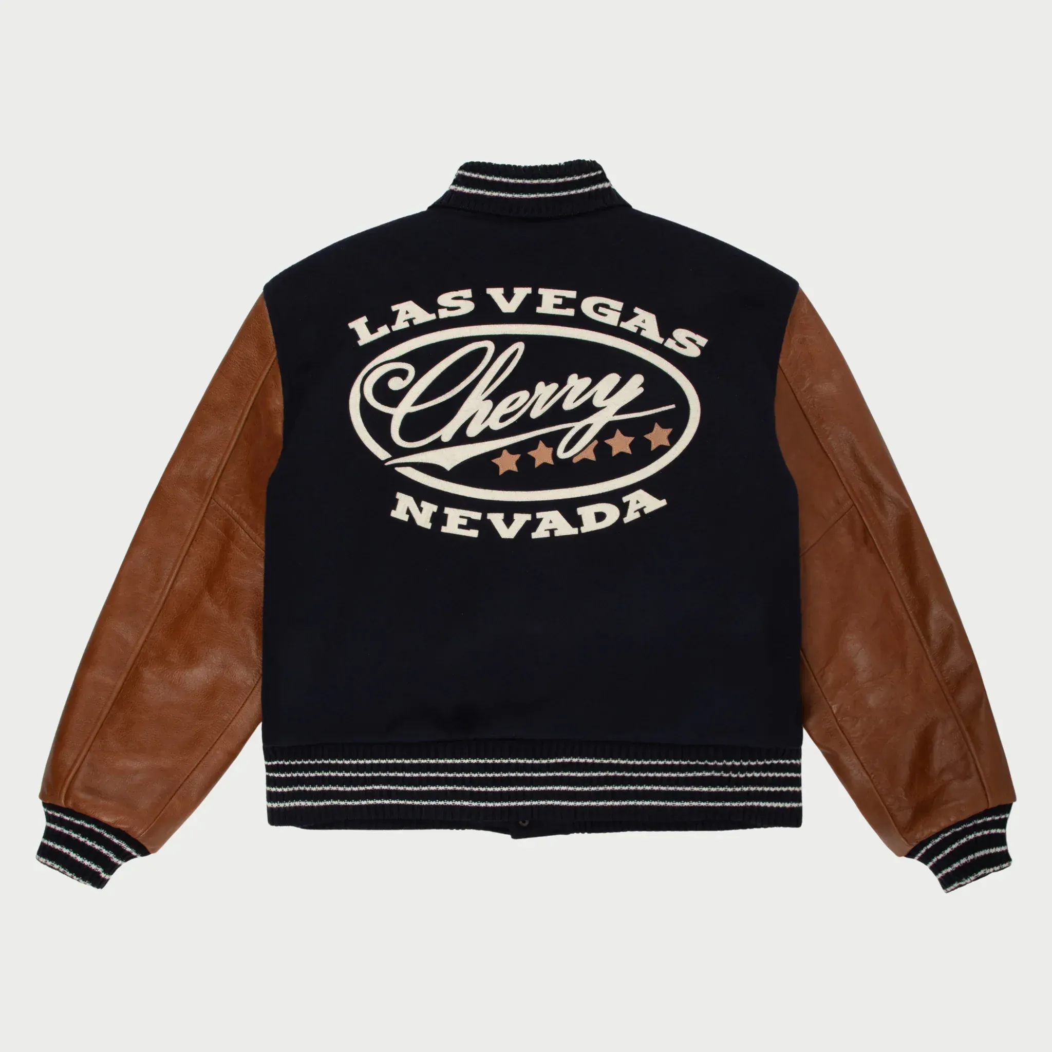 Red Bull Racing Oracle Las Vegas Cherry Varsity Wool Jacket - Image 2